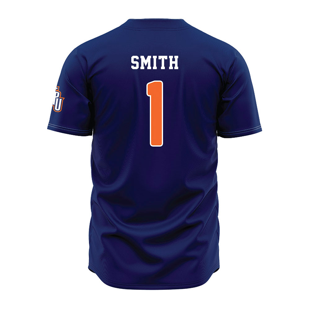 FPU - NCAA Baseball : Tejean Smith - Navy Jersey-1