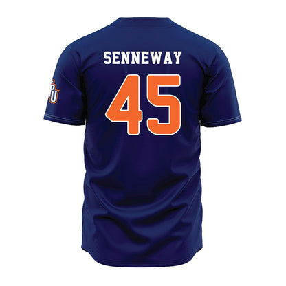 FPU - NCAA Baseball : Dylan Senneway - Navy Jersey-1