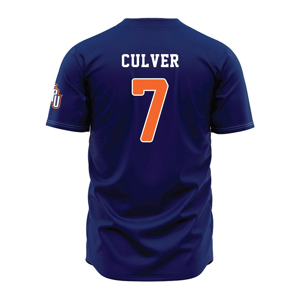 FPU - NCAA Baseball : Timothy Culver - Navy Jersey-1