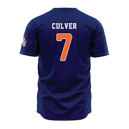 FPU - NCAA Baseball : Timothy Culver - Navy Jersey-1