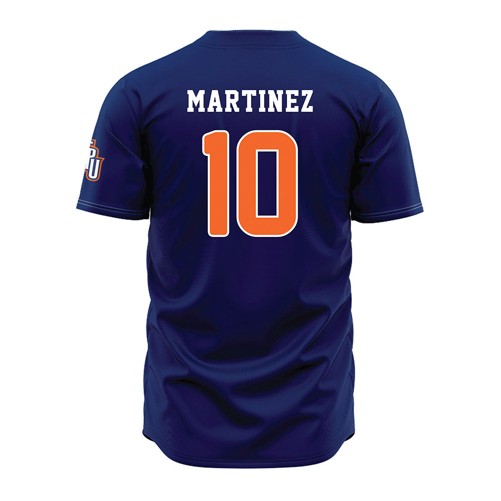 FPU - NCAA Baseball : Aaron Martinez - Navy Jersey-1