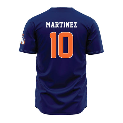 FPU - NCAA Baseball : Aaron Martinez - Navy Jersey-1