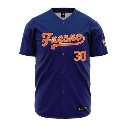 FPU - NCAA Baseball : Dalton Alford - Navy Jersey-0