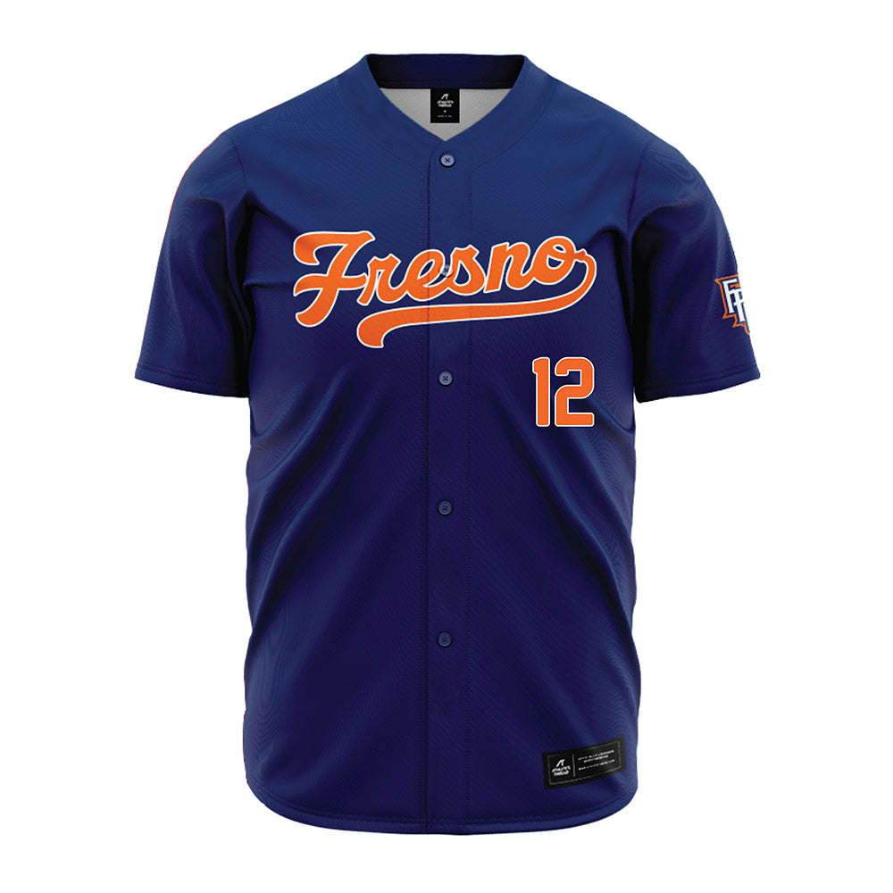 FPU - NCAA Baseball : Gabe Henderson - Navy Jersey-0