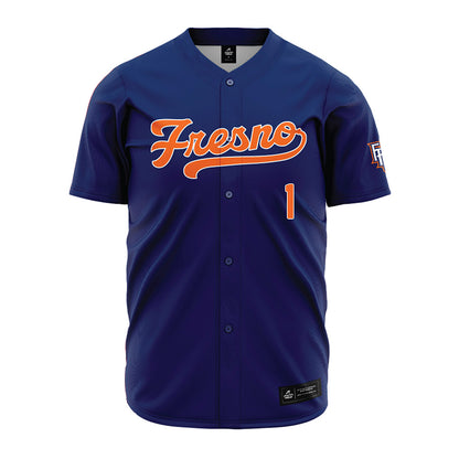 FPU - NCAA Baseball : Tejean Smith - Navy Jersey-0