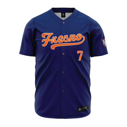 FPU - NCAA Baseball : Timothy Culver - Navy Jersey-0