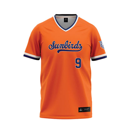 FPU - NCAA Baseball : Holden Hirschkorn - Orange Baseball Jersey-0