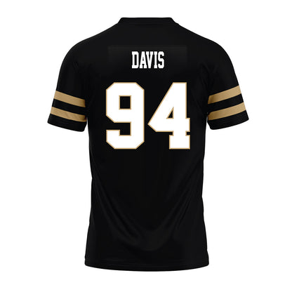 Anderson - NCAA Football : Connor Davis - Black Premium Football Jersey-1
