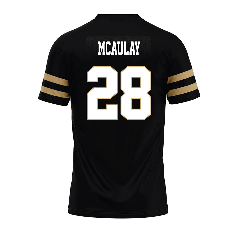 Anderson - NCAA Football : Matthew McAulay - Black Premium Football Jersey-1