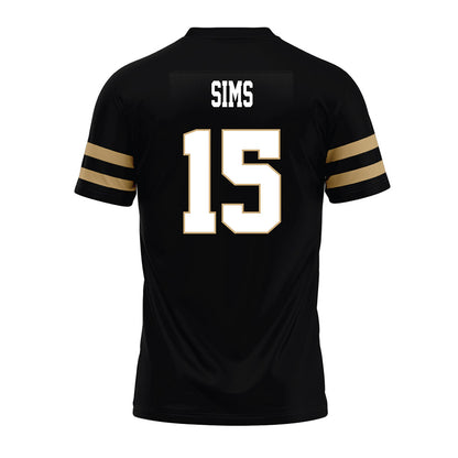 Anderson - NCAA Football : Fuller Sims - Black Premium Football Jersey-1