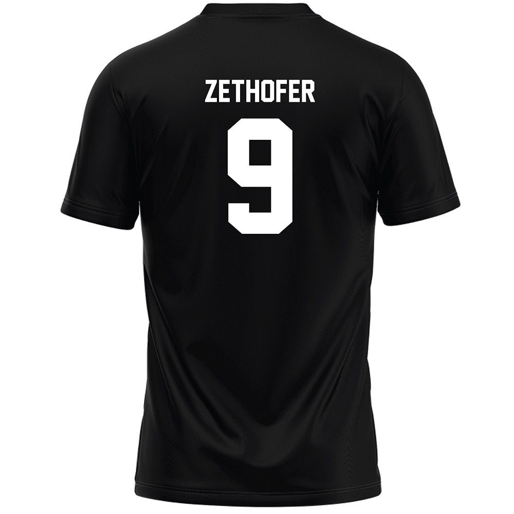 Anderson - NCAA Men's Lacrosse : Jonas Zethofer - Black Lacrosse Jersey -1