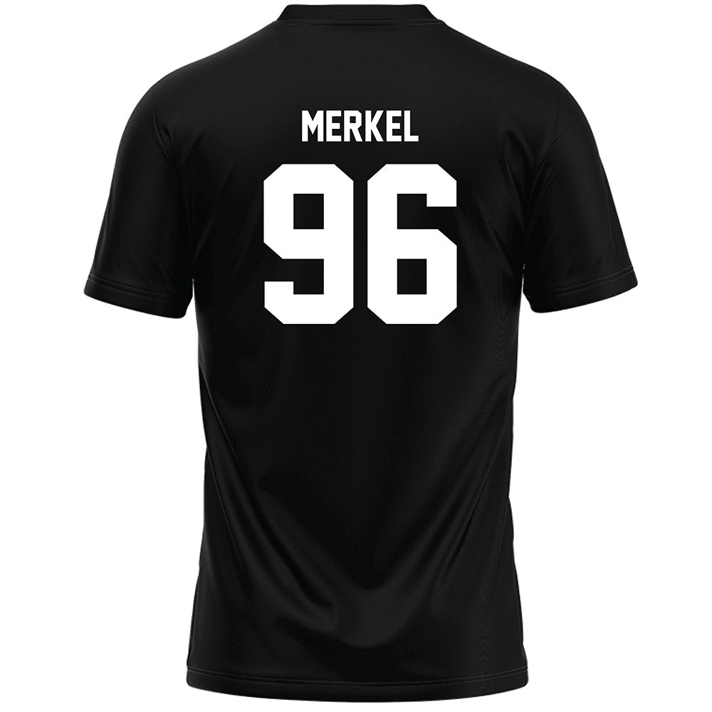 Anderson - NCAA Men's Lacrosse : Paul Merkel - Black Lacrosse Jersey -1