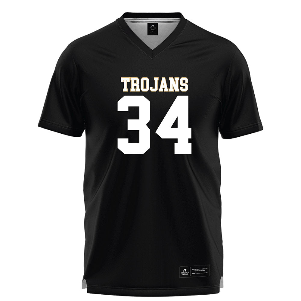 Anderson - NCAA Men's Lacrosse : Nikko Baskot - Black Lacrosse Jersey -0