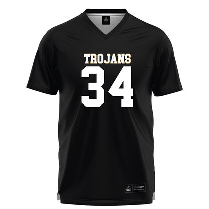 Anderson - NCAA Men's Lacrosse : Nikko Baskot - Black Lacrosse Jersey -0