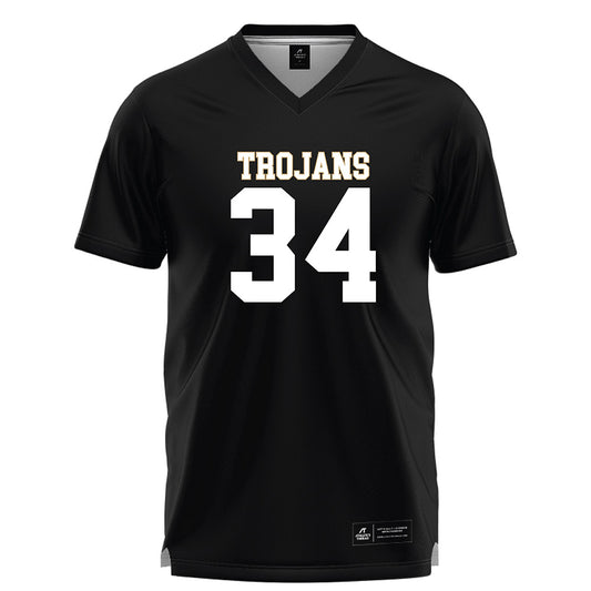 Anderson - NCAA Men's Lacrosse : Nikko Baskot - Black Lacrosse Jersey -0