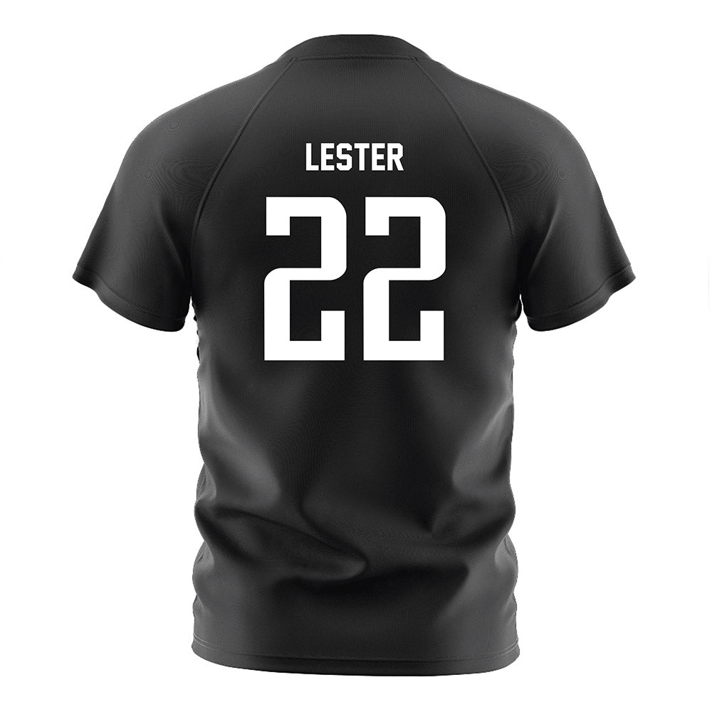 Anderson - NCAA Men's Soccer : Jordan Lester - Black Soccer Jersey-1