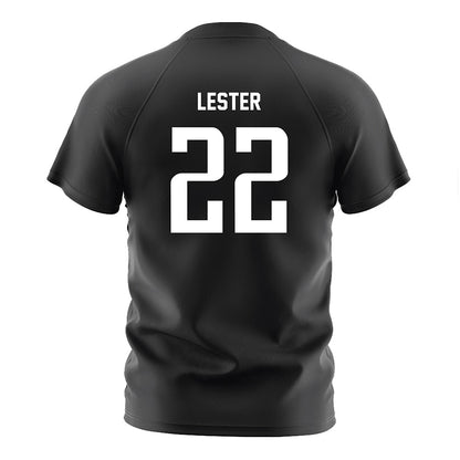 Anderson - NCAA Men's Soccer : Jordan Lester - Black Soccer Jersey-1
