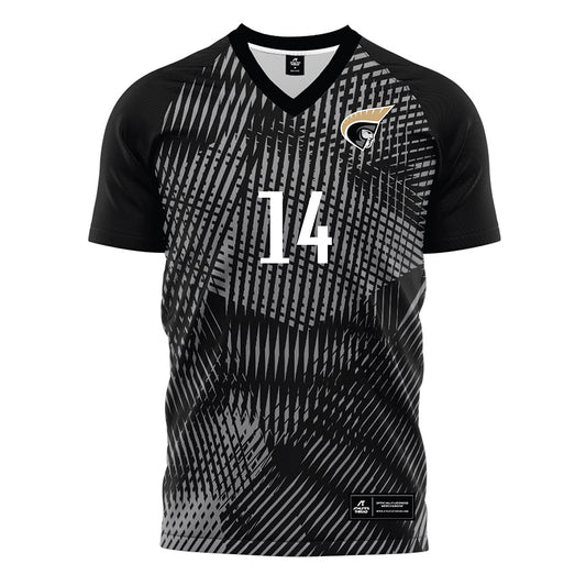 Anderson - NCAA Men's Soccer : Joachim Koch - Black Soccer Jersey-0