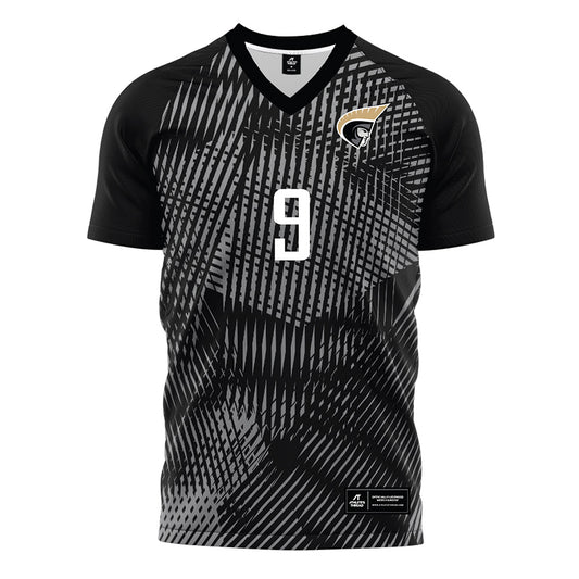 Anderson - NCAA Men's Soccer : Jonas Zethofer - Black Soccer Jersey-0
