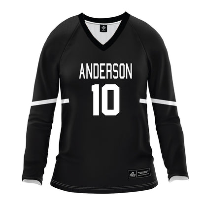 Anderson - NCAA Women's Volleyball : Karley Black - Black Volleyball Jersey-0