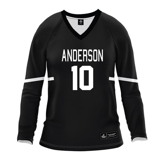 Anderson - NCAA Women's Volleyball : Karley Black - Black Volleyball Jersey-0