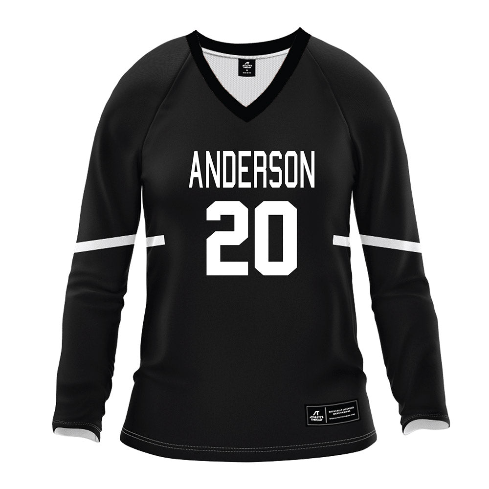 Anderson - NCAA Women's Volleyball : Kaitlyn Barrett - Black Volleyball Jersey-0