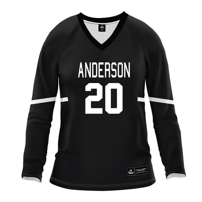 Anderson - NCAA Women's Volleyball : Kaitlyn Barrett - Black Volleyball Jersey-0
