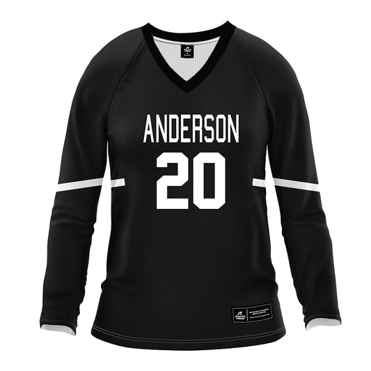 Anderson - NCAA Women's Volleyball : Kaitlyn Barrett - Black Volleyball Jersey-0