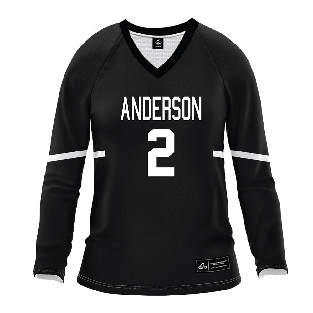 Anderson - NCAA Women's Volleyball : Ella Handley - Black Volleyball Jersey-0