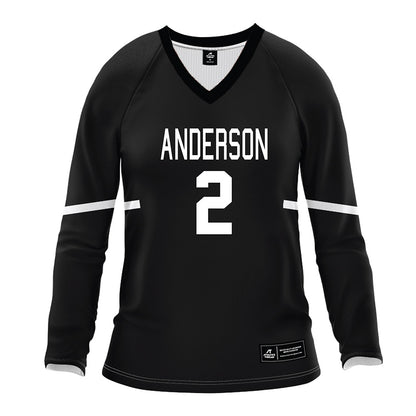 Anderson - NCAA Women's Volleyball : Ella Handley - Black Volleyball Jersey-0
