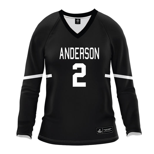 Anderson - NCAA Women's Volleyball : Ella Handley - Black Volleyball Jersey-0