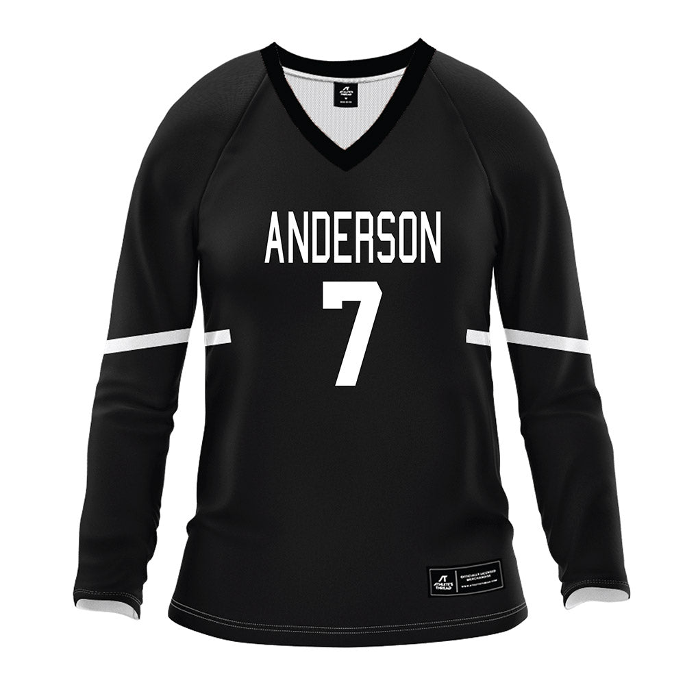 Anderson - NCAA Women's Volleyball : Emily Campbell - Black Volleyball Jersey-0