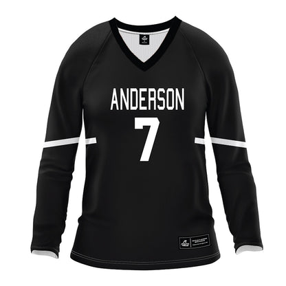 Anderson - NCAA Women's Volleyball : Emily Campbell - Black Volleyball Jersey-0