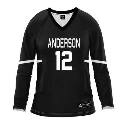 Anderson - NCAA Women's Volleyball : Kaleigh Garren - Black Volleyball Jersey-0