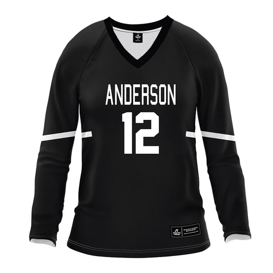 Anderson - NCAA Women's Volleyball : Kaleigh Garren - Black Volleyball Jersey-0