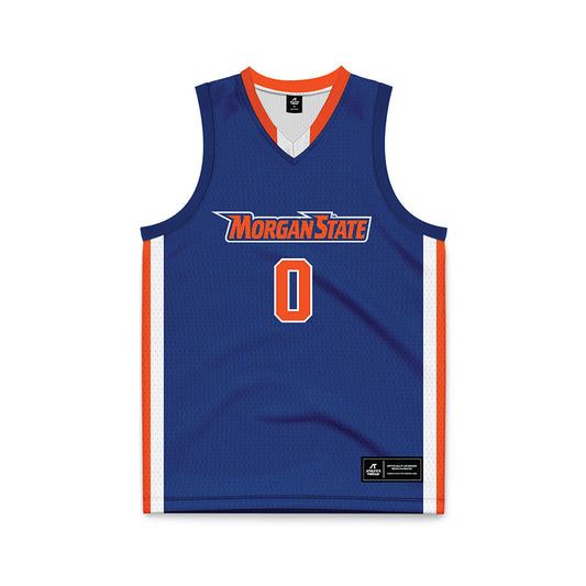 Morgan State - NCAA Men's Basketball : Christian Meeks - Blue Basketball Jersey-0