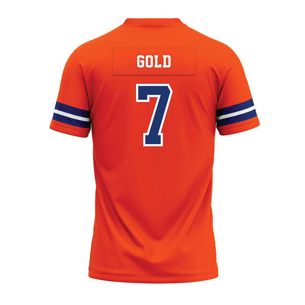 Morgan State - NCAA Football : Blanche Gold - Orange Premium Football Jersey-1