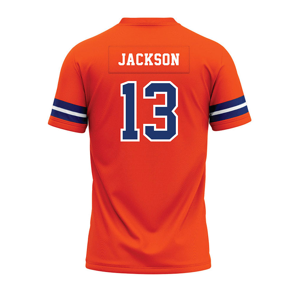 Morgan State - NCAA Football : Jayden Jackson - Orange Premium Football Jersey-1
