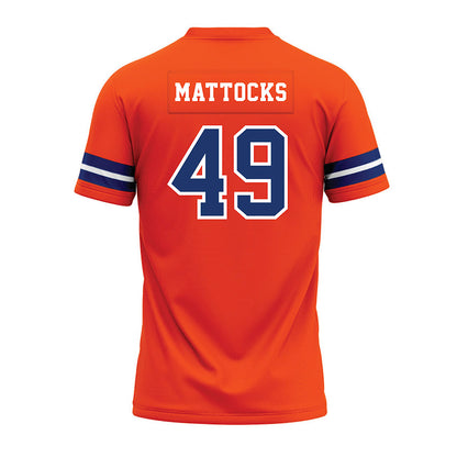 Morgan State - NCAA Football : Arturo Mattocks - Orange Premium Football Jersey-1