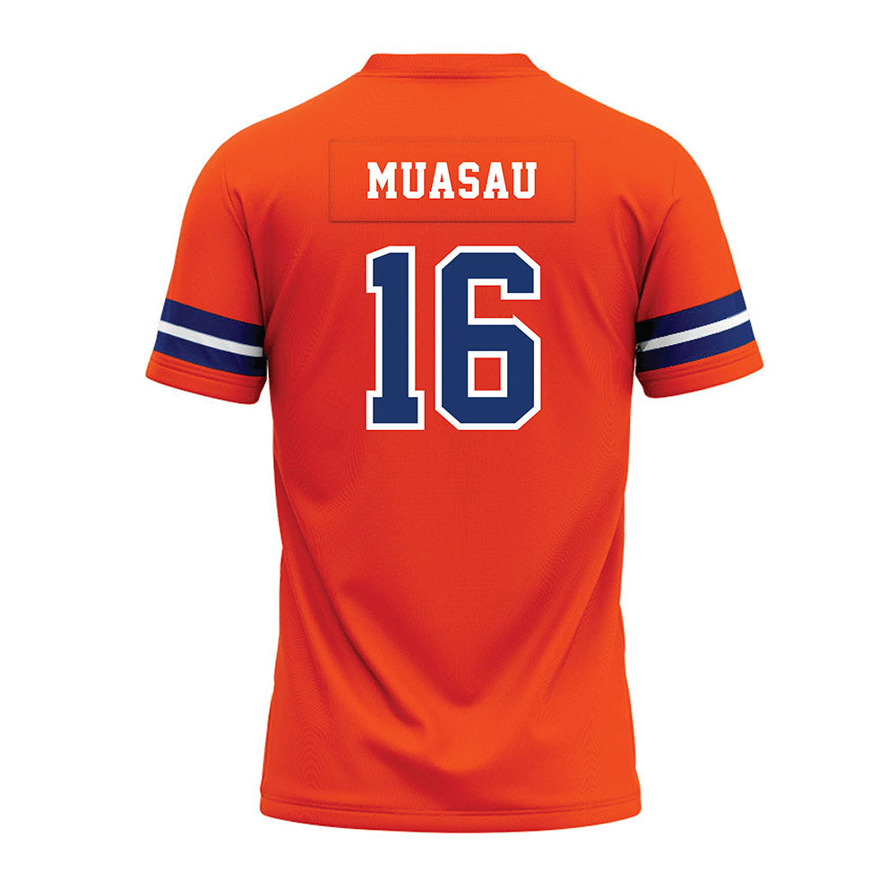 Morgan State - NCAA Football : Kobe Muasau - Orange Premium Football Jersey-1