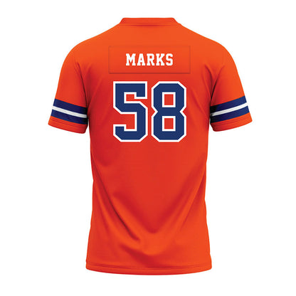 Morgan State - NCAA Football : Shane Marks - Orange Premium Football Jersey-1