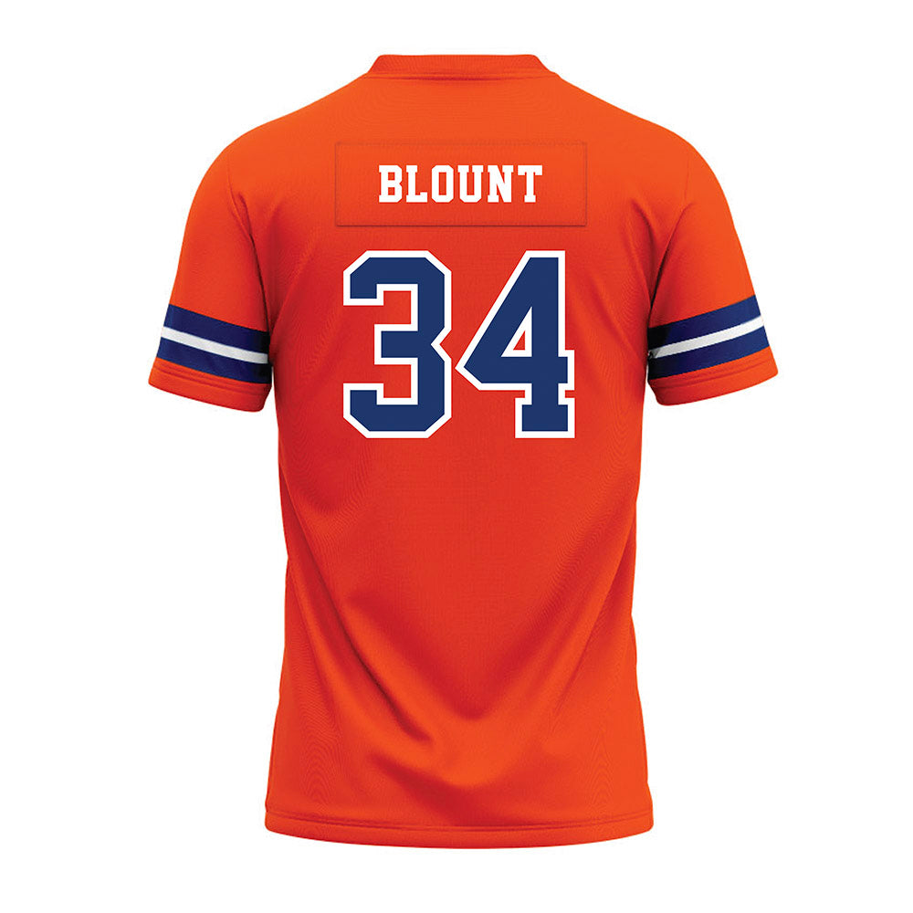 Morgan State - NCAA Football : Cinque Blount - Orange Premium Football Jersey-1