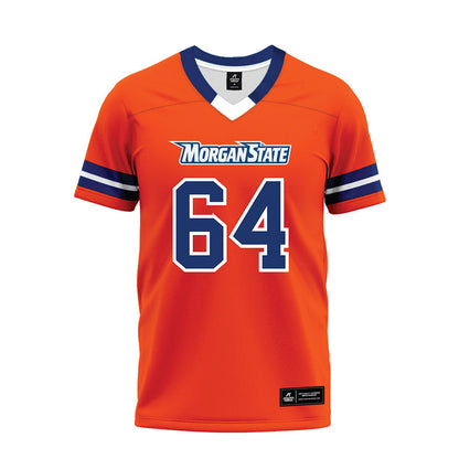 Morgan State - NCAA Football : Uriel Rodriguez-Campos - Orange Premium Football Jersey-0