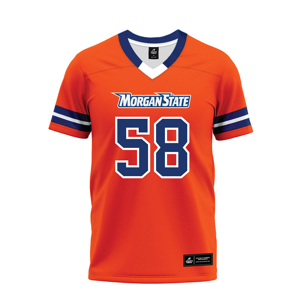 Morgan State - NCAA Football : Shane Marks - Orange Premium Football Jersey-0
