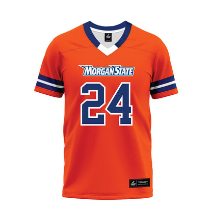 Morgan State - NCAA Football : Jalen Scarver - Orange Premium Football Jersey-0