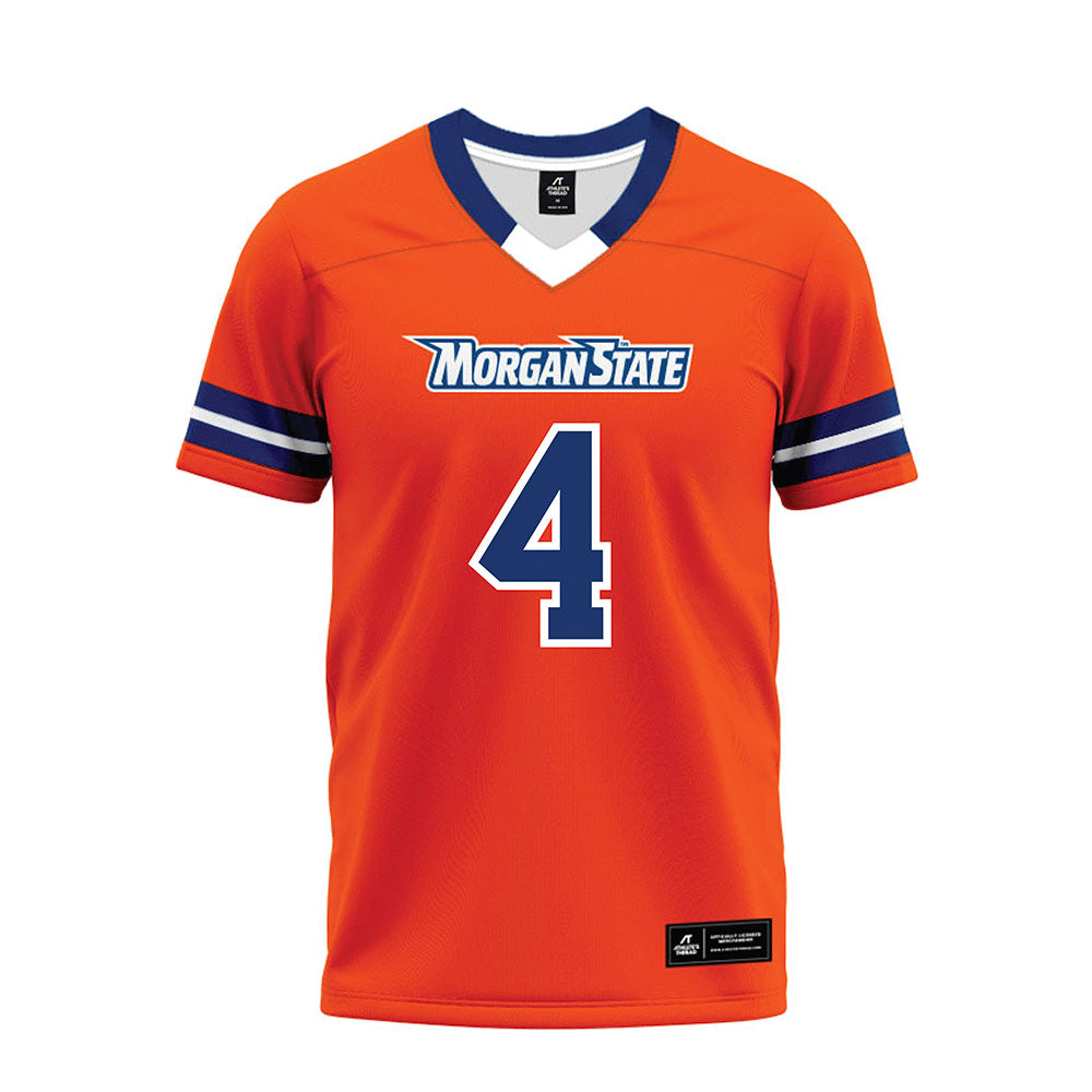 Morgan State - NCAA Football : Kimani Stafford - Orange Premium Football Jersey-0