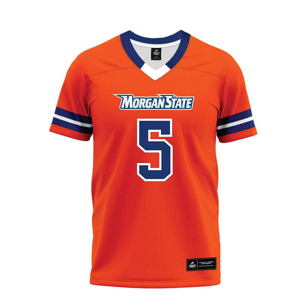 Morgan State - NCAA Football : Tyler Wilkins - Orange Premium Football Jersey-0