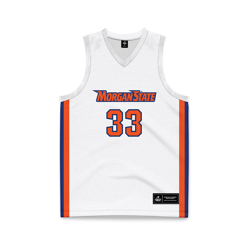 Morgan State - NCAA Women's Basketball : Sierra Headquist - White Basketball Jersey-0