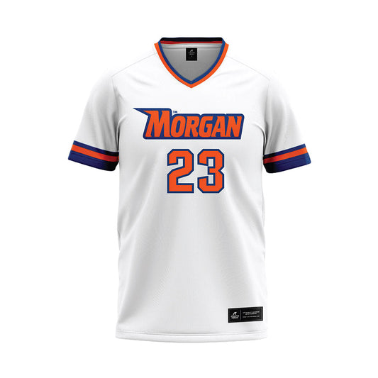 Morgan State - NCAA Softball : Hunter Newman - White Baseball Jersey-0