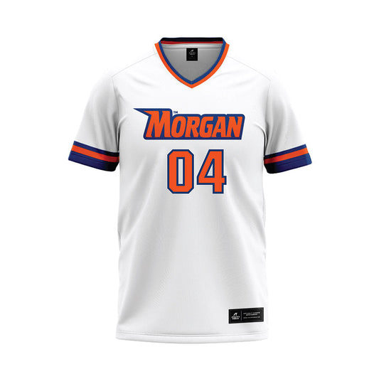 Morgan State - NCAA Softball : Cassie White - White Baseball Jersey-0